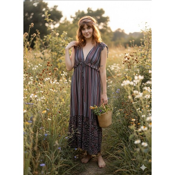 Natural Life Ayla Kimono Vest Sleeveless Duster S/M - Picture 2 of 8